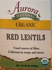 organic red lentils - Producte
