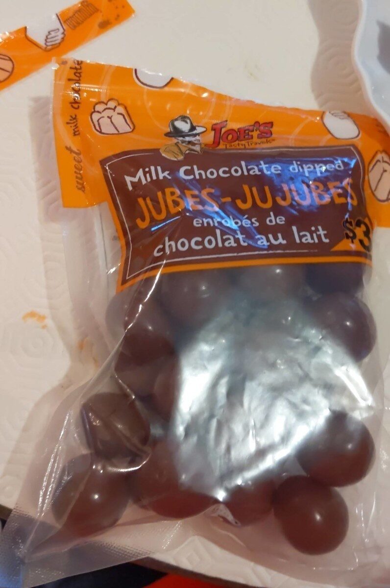 Milk chocolate dipped jubes - Produit - en