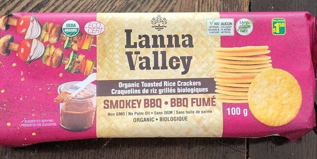 Smokey BBQ Flavour Organic Toasted Rice Crackers - Produkt - en