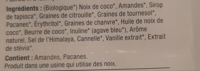 Granola keto sans céréales - Ingredients - fr