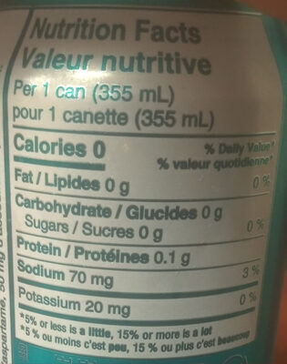 Fresca - Nutrition facts