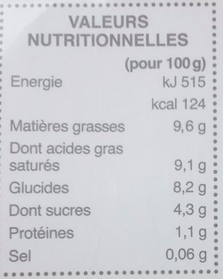 Dessert végétal au lait de coco - Nutrition facts - fr