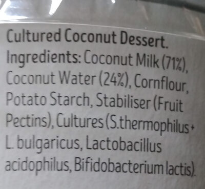 Natural Coconut Yog - Ingredienser - en