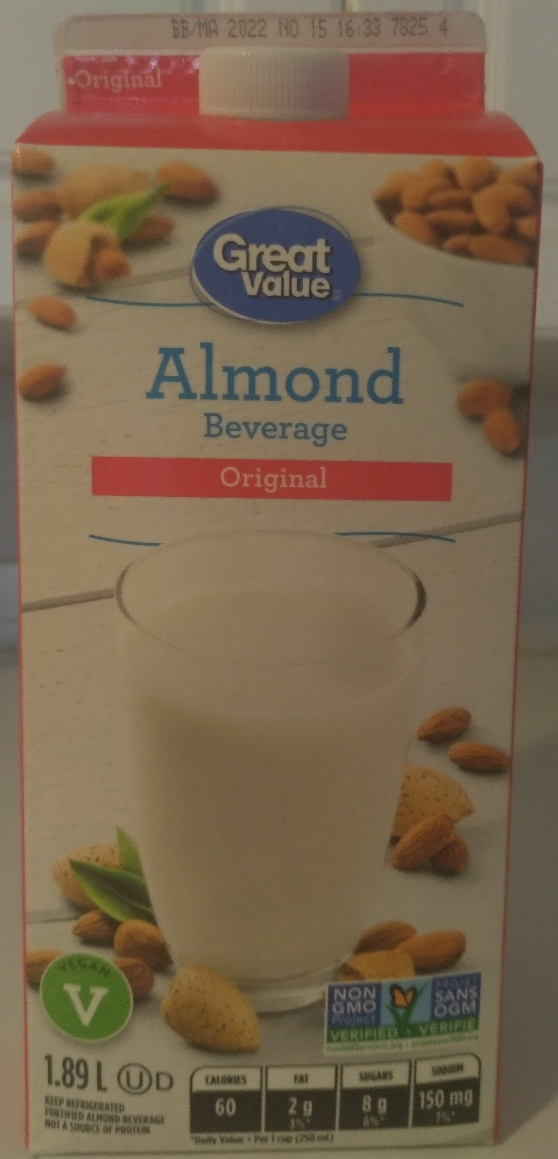 Original Almond Beverage - Produkt - en