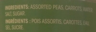 Peas & Carrots - Ingrédients