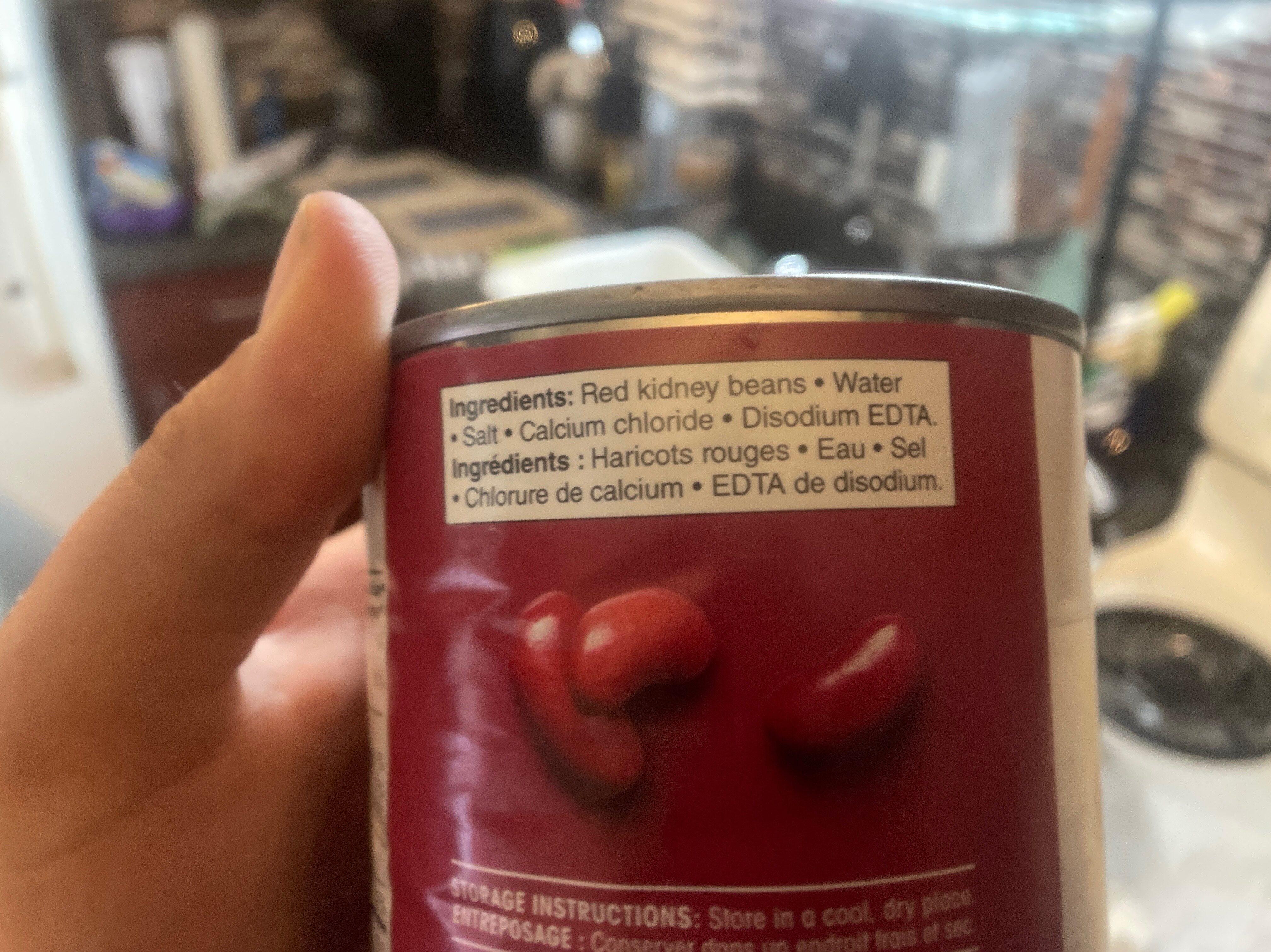 Dark red kidney beans - Ingrédients - en