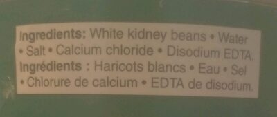 White Kidney Beans - Ingrédients