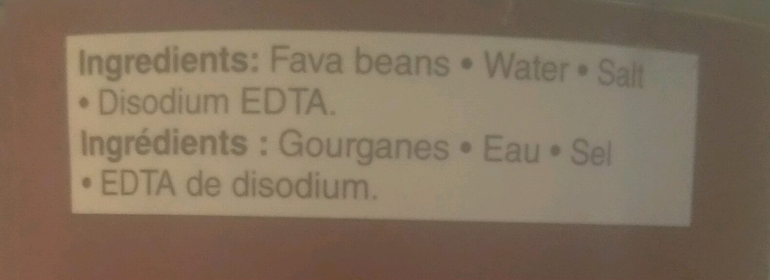 Fava Beans - Ingrédients - en