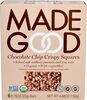 Organic crispy squares gluten free chocolate chip - Prodotto