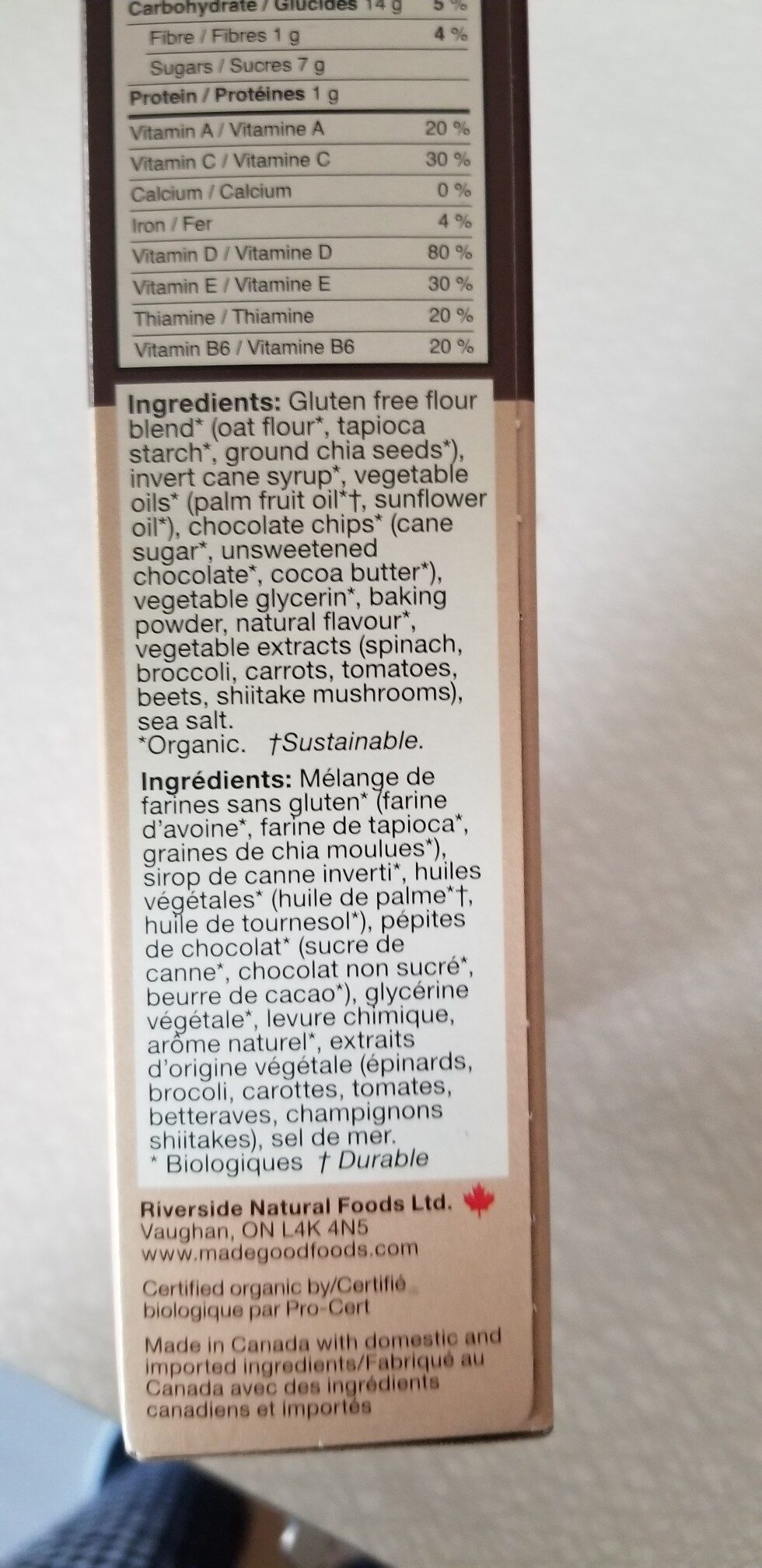 Mini-biscuits moelleux - Ingrédients
