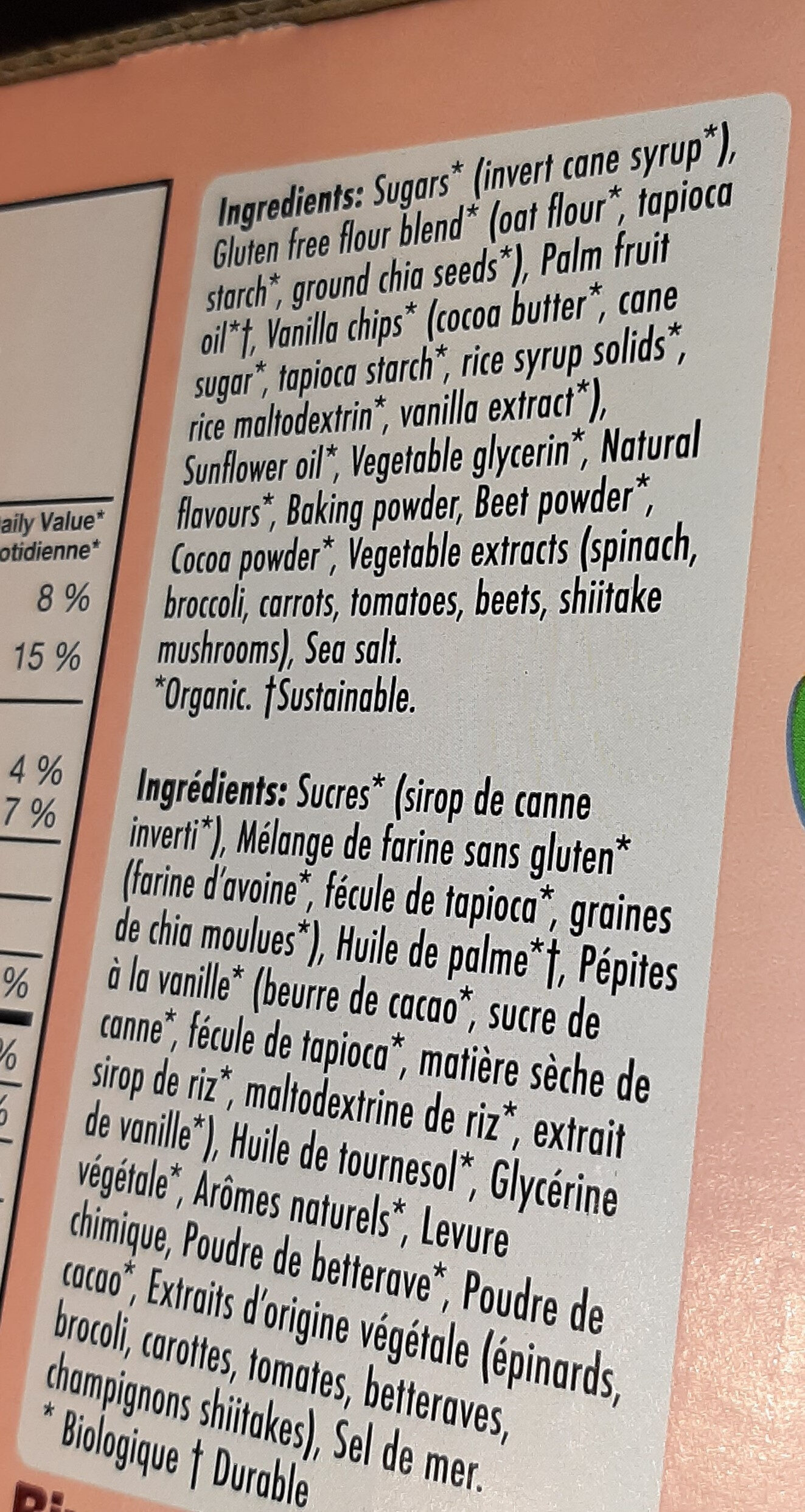 Mini-biscuits moelleux velours rouge - Ingredienser - fr