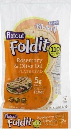 Foldit flatbreads artisan rosemary & olive oil - Product