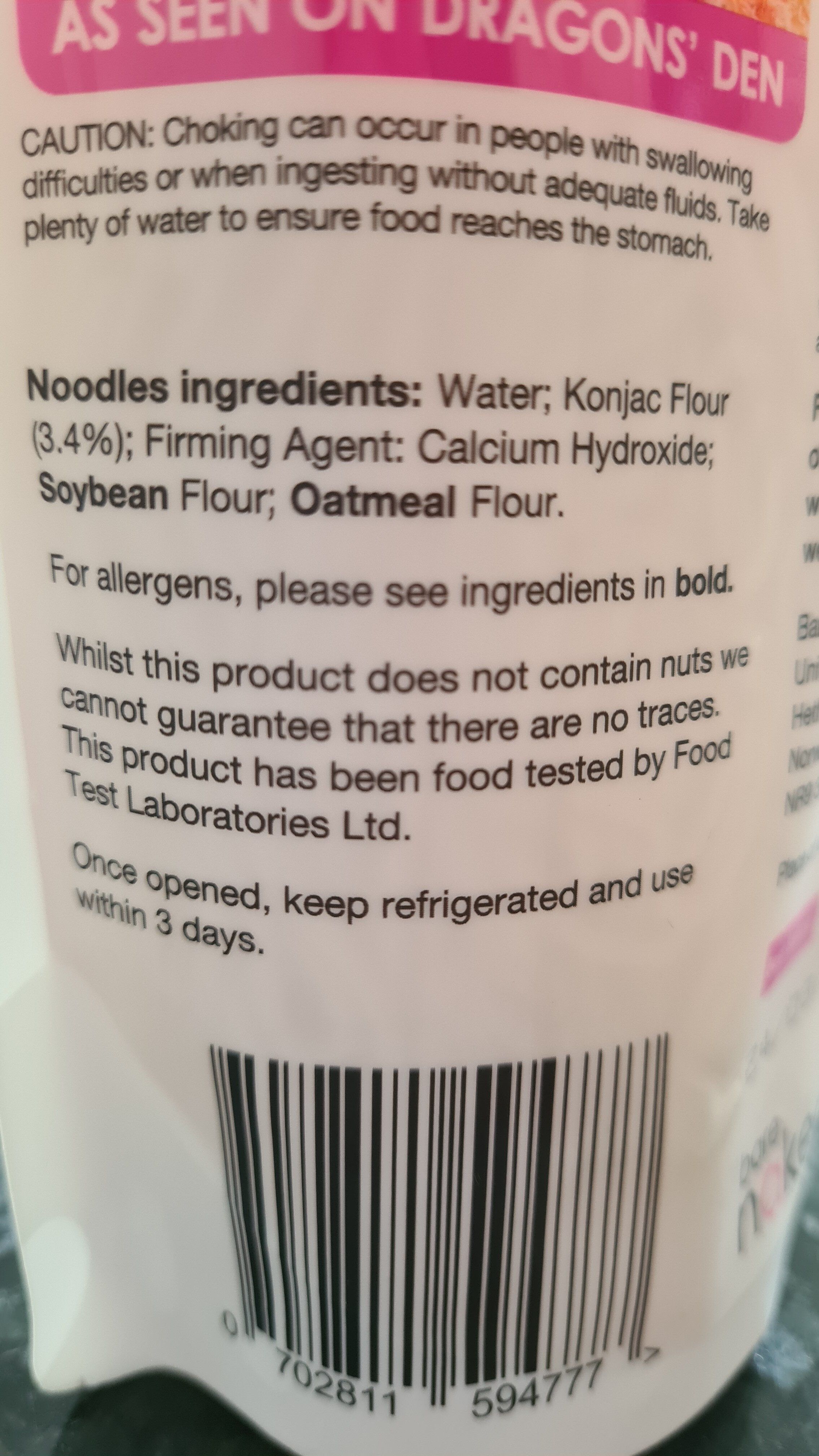 Noodles - Ingredientes - en