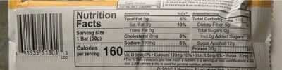 Smarte Carb Protein Bar, Peanut Butter Crunch - Tableau nutritionnel - en