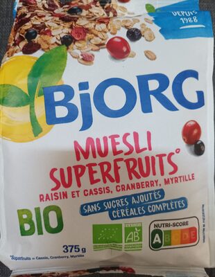 Müesli superfruits Bio - Product - fr