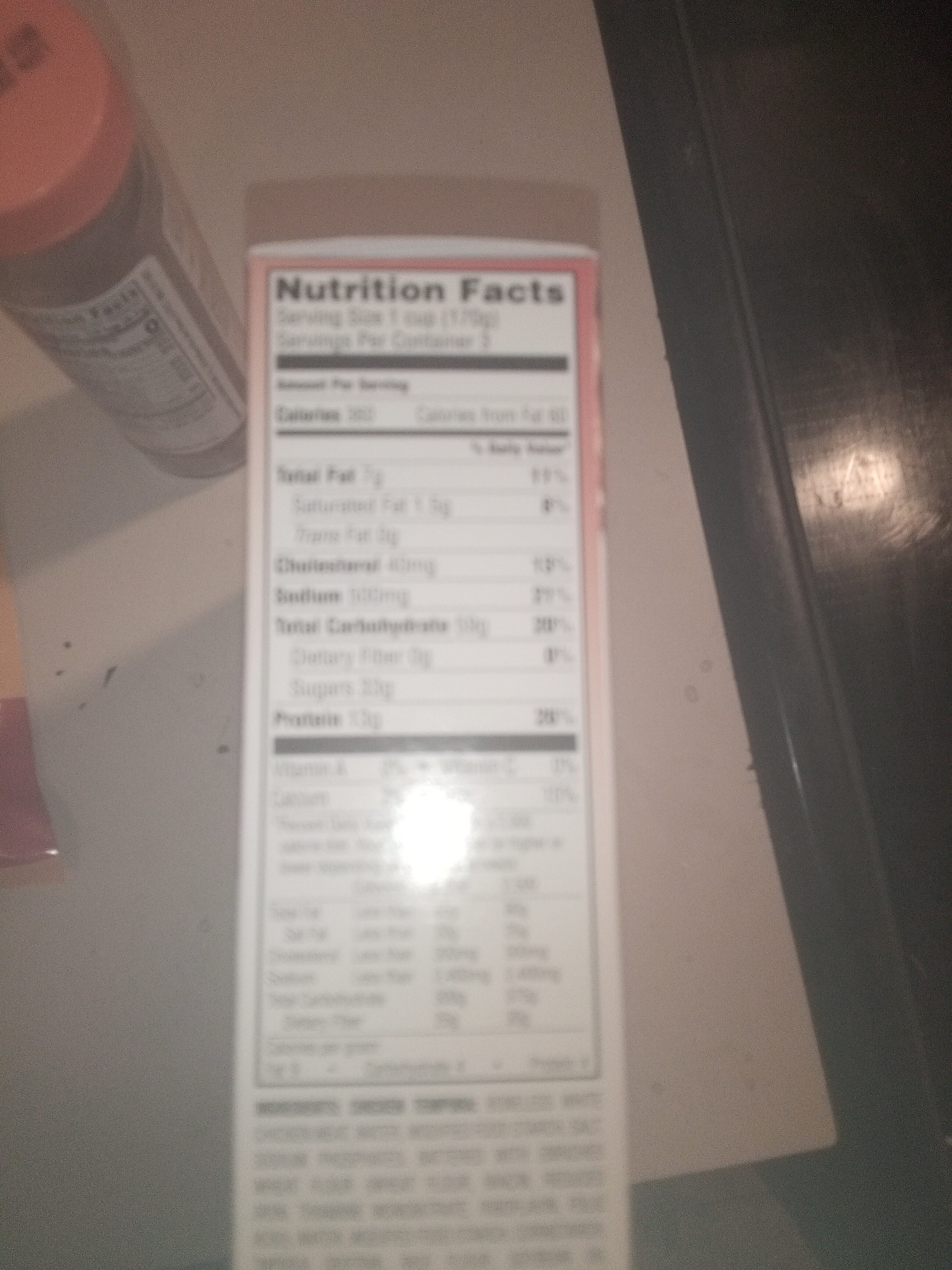 Sweet & sour chicken - Nutrition facts