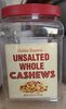 Unsalted whole cashews - Product