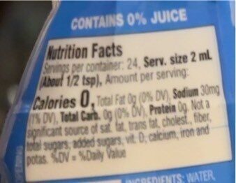 Liquid Water Enhancer - Nutrition facts - en