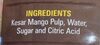 Mango pulp - Product