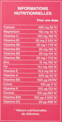 Tiqle sticks boisson goût fraise - Nutrition facts - fr