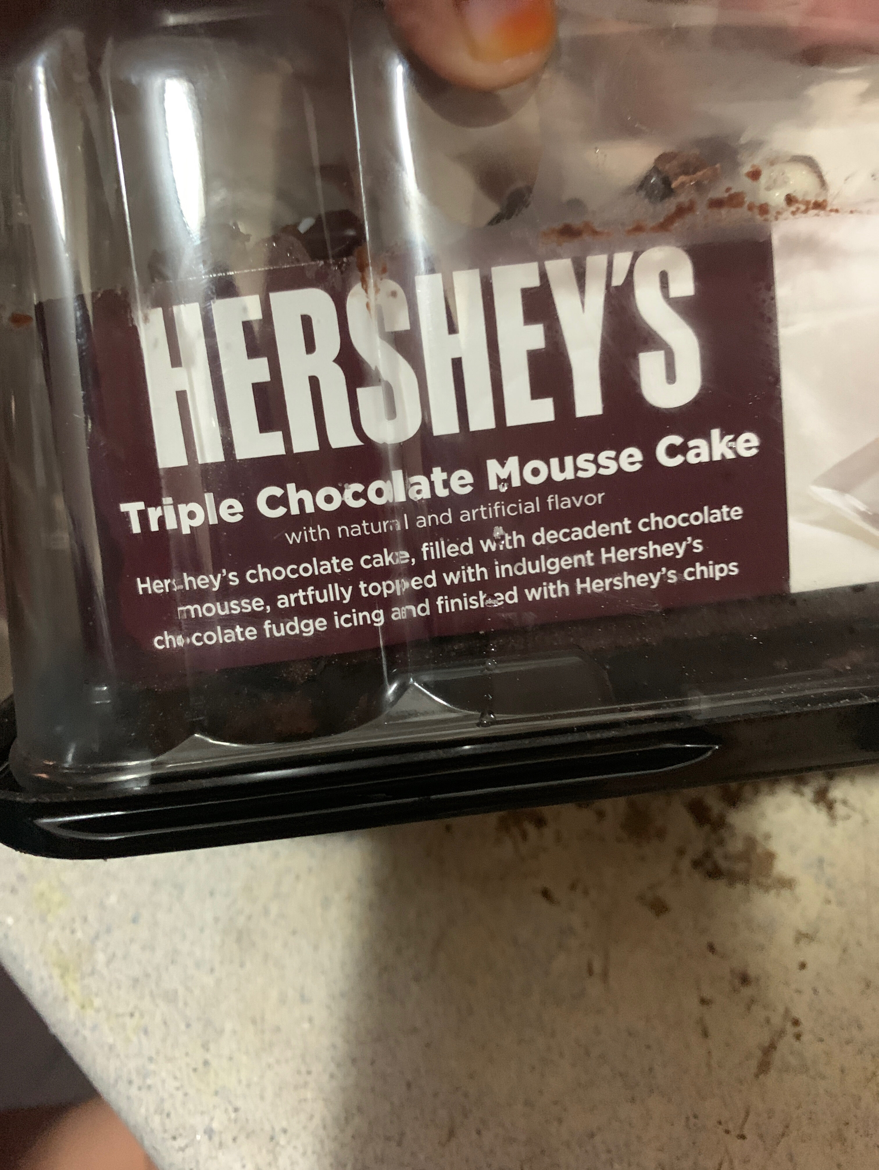 Hershey's, mousse cake, triple chocolate - Ingredients