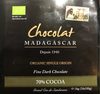 Organic dark chocolate - Product