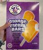 Vanilla lite ice cream with an orange sherbet shell cream bars - Produit