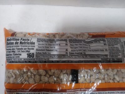 Pinto Beans - Dry - Nutrition facts