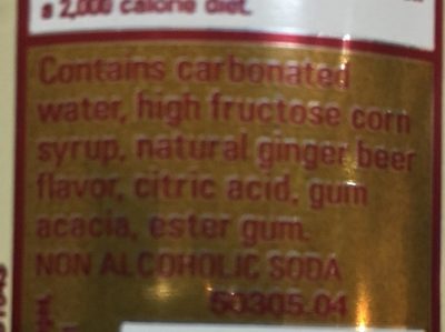 Ginger Beer - Ingrédients