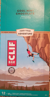 Clif Bar Cool Mint Chocolate Energy Bars Nutritional Supplement - Product