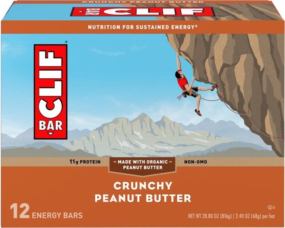 Clif crunchy peanut butter energy bars - Prodotto - en