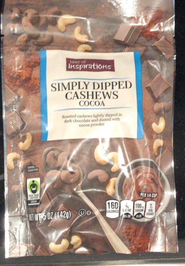 Saimply dipped cashews cocoa - Product