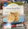 sesame brown rice crackers - Product