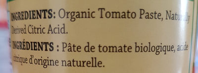 Pate de tomate - Ingrédients