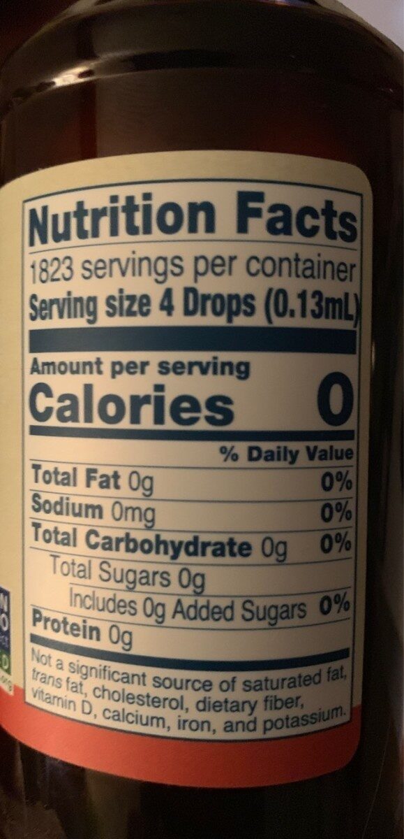 Original zero-calorie liquid sweetener - Información nutricional