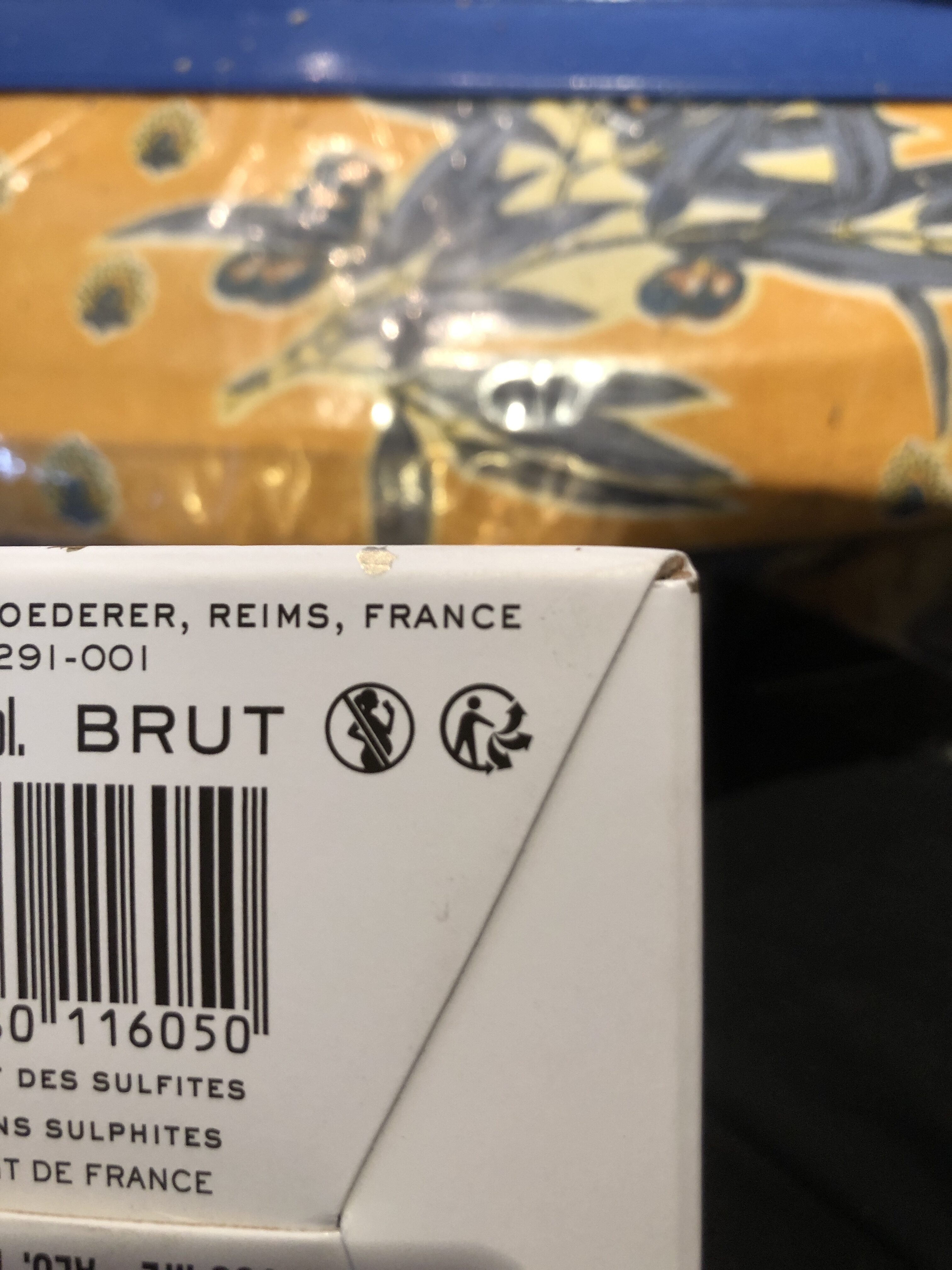 Brut Premier - Recycling instructions and/or packaging information - fr