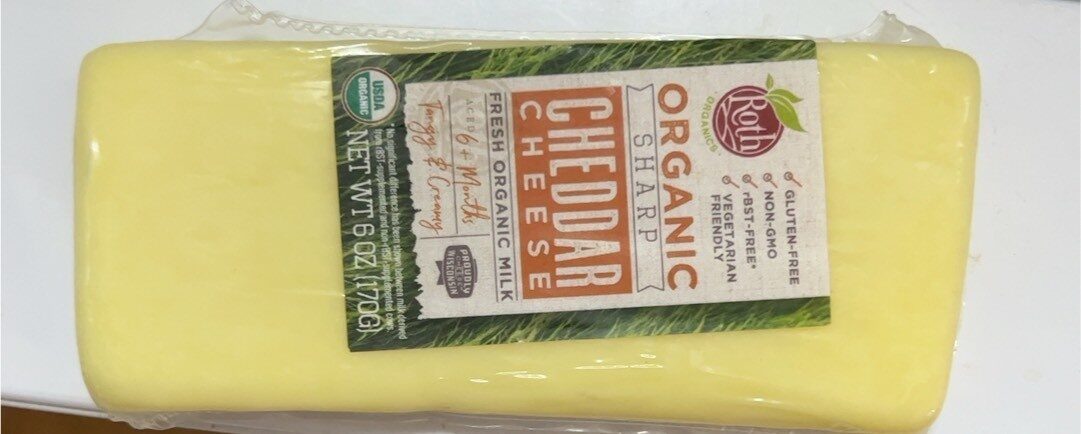 Organic sharp cheddar cheese - Product