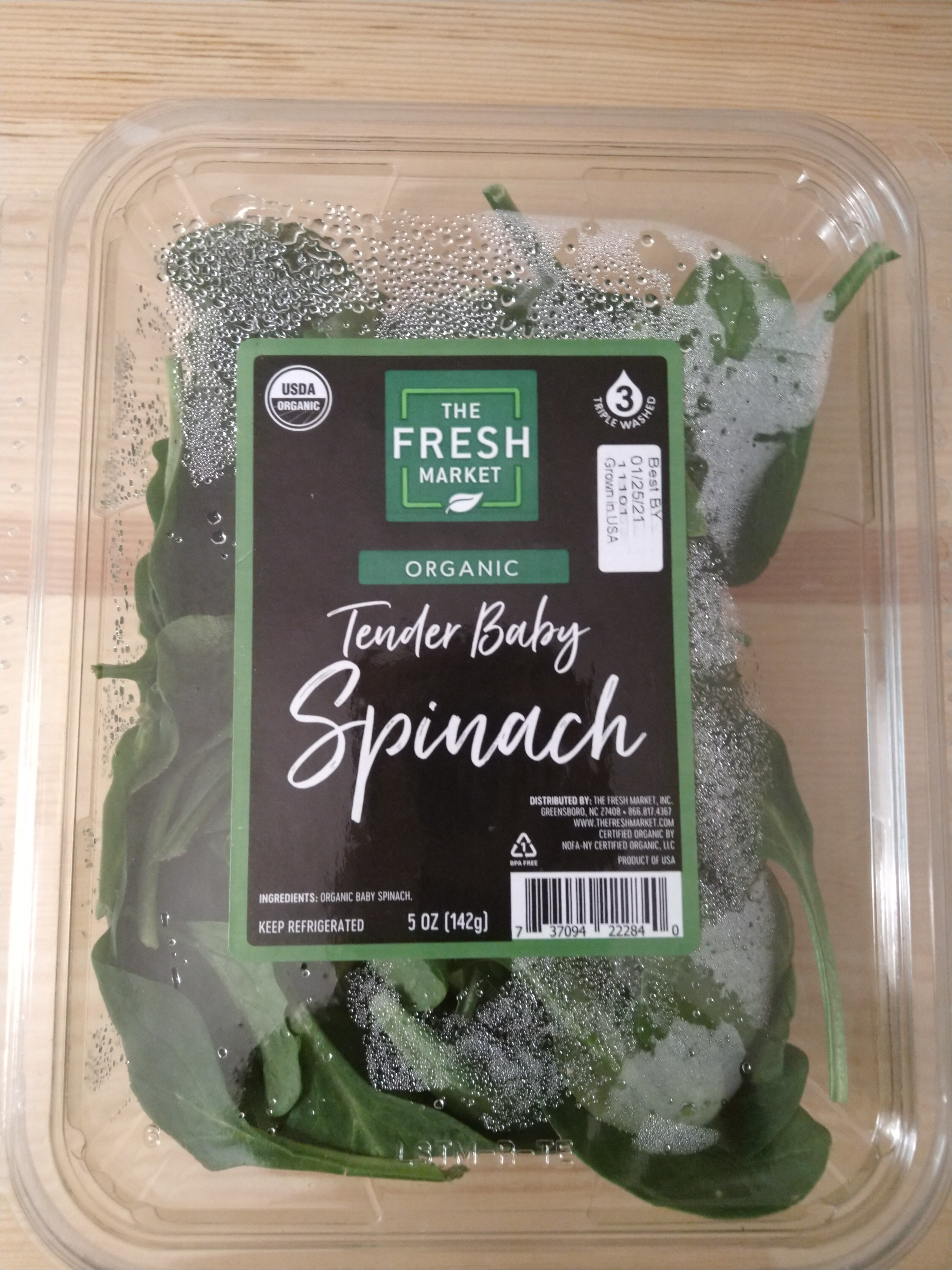 Tender Baby Spinach - Product
