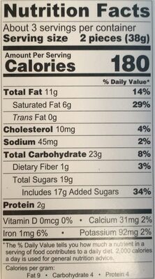 Assorted Chocolates - Nutrition facts