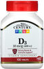 Vitamin D3, 10 mcg (400 IU) - Product