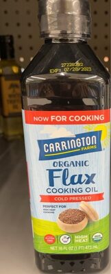 Organic flex, cooking oil, cold pressed - نتاج - en