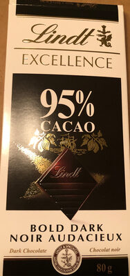 Lindt 95% cacao bold dark chocolate - Instruction de recyclage et/ou informations d'emballage