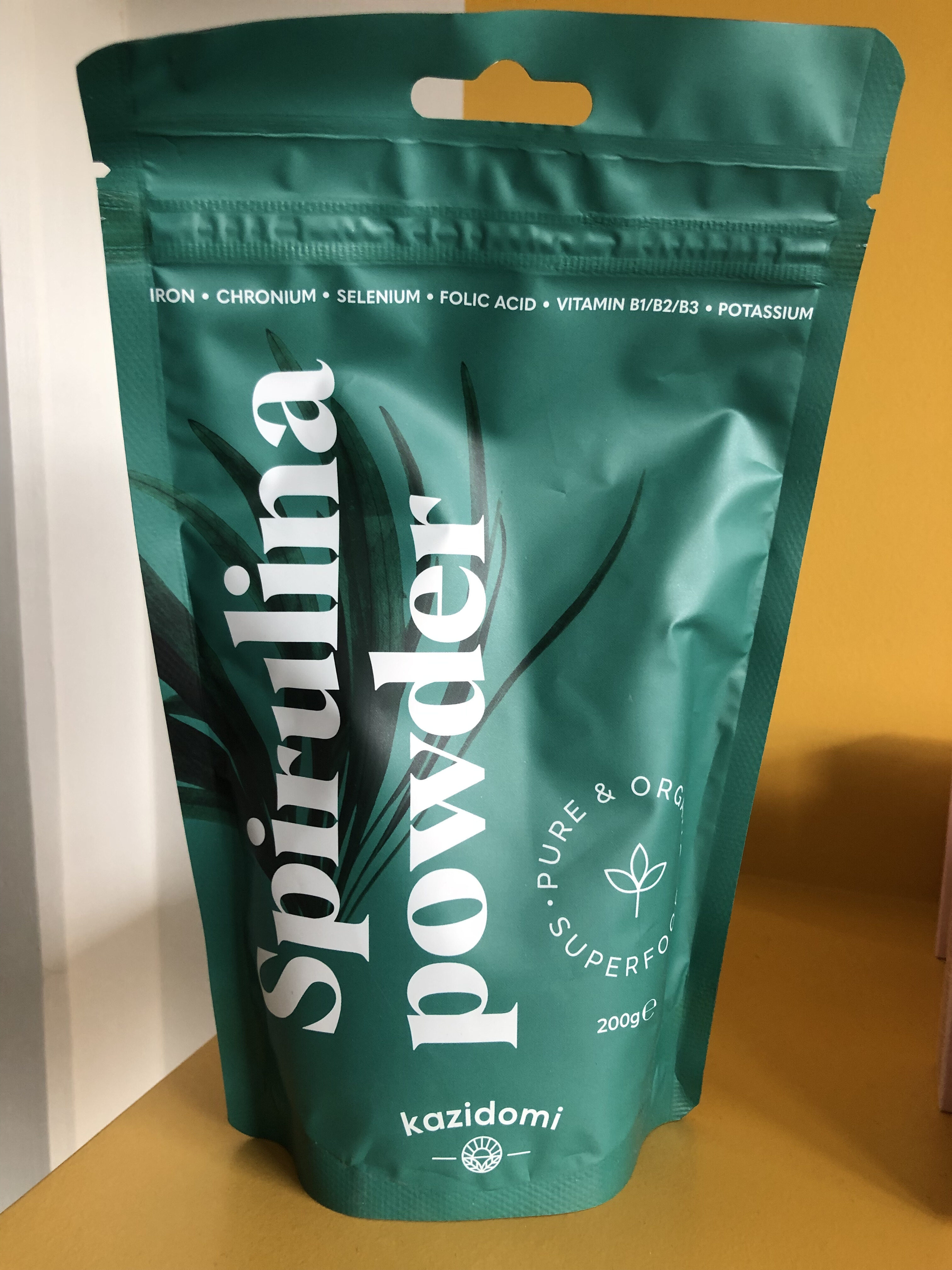 Spirulina powder - Tableau nutritionnel