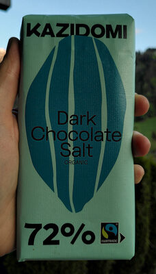 Chocolat noir 72% à la pointe de sel - Produit