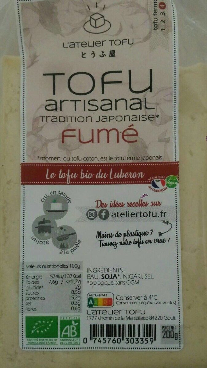 Tofu artisanal fumé - Product - fr