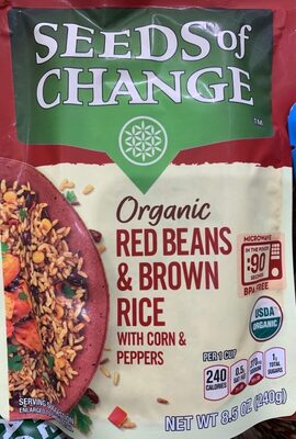 Organic red beans & brown rice with corn & peppers - Product