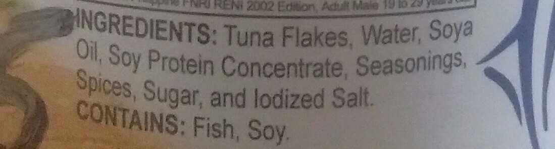 Century Tuna Flakes In Oil 155 G - Ingredients