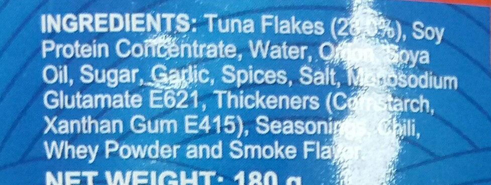 corned tuna - Thành phần - en