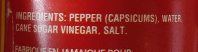 Hot Pepper Sauce - Ingrediënten - fr