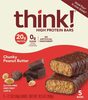 High protein chunky peanut butter bars - Product